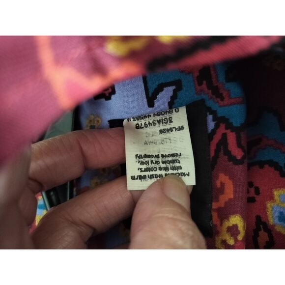 3504A) Frontier Series Multicolor Southwest Tribal Shacket Top Large - Picture 7 of 7